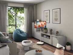 A Hisense S6 FollowMe TV (a képen) 2026 májusában jelenik meg az Egyesült Államokban. (Kép forrása: Hisense)