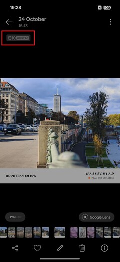 A fotógalériában az 50 megapixeles képek 8K Ultra HD felbontásúak.