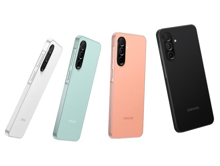 A Samsung Galaxy A26 A26 5G a következő színekben kapható: Awesome Mint, Awesome Black, Awesome White és Awesome Peach (Kép forrása: Samsung)