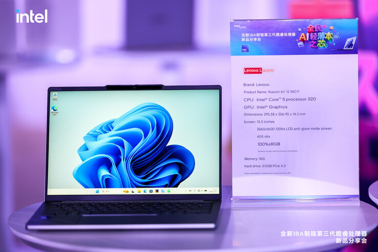 A Lenovo Lecoo Air 13 Wildcat Lake laptop (gépi fordítás)