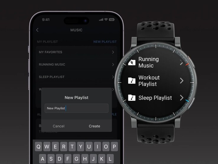 Az Amazfit Active Max okosóra zenekezelő eszköze