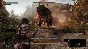 A képen: A Blades of Fire játékmenetéről készült screenshot.