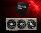 Sapphire Radeon RX 9070 GPU GDDR6 memóriával (Kép forrása: Sapphire, Samsung szerkesztéssel)