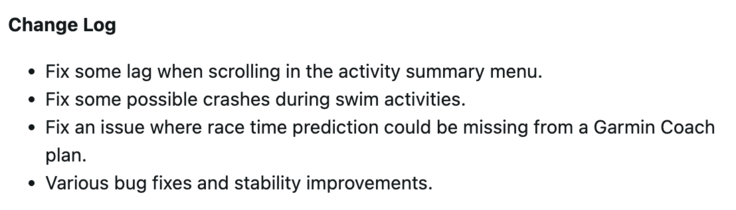 Garmin Forerunner 255 szoftver 27.09-es verziója. (Kép forrása: Garmin)