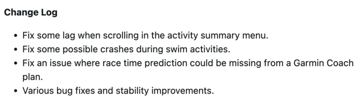 Garmin Forerunner 255 szoftver 27.09-es verziója. (Kép forrása: Garmin)