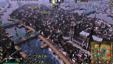 Egy kép, amely a Medieval Kingdom Wars című játékban szereplő várost ábrázolja.
