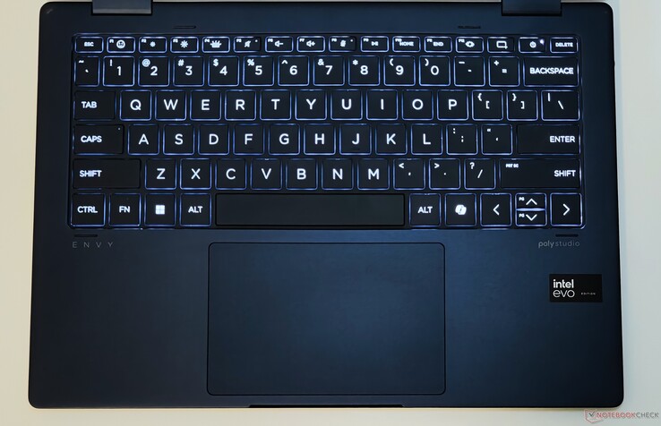 HP Envy x360 2-in-1 14: Billentyűzet és érintőpad