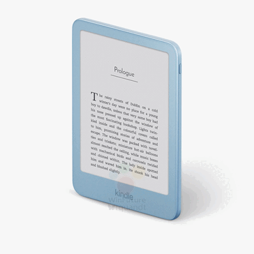 Amazon Kindle 12. generációs, világoskék színben.