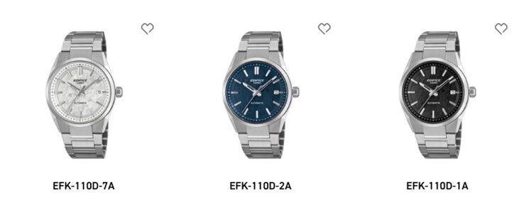 A Casio Edifice EFK-110 órák