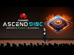 Az Ascend 910C AI chip bejelentése. (Kép forrása: Huawei)