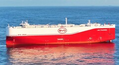 A BYD Jinan autószállító (Kép forrása: BYD)