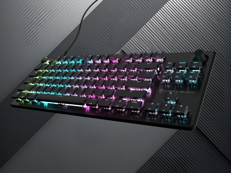 Turtle Beach Vulcan II TKL billentyűzet ferdén megdöntve