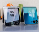 Samsung Galaxy Z Flip7 (jobbra) a Flip7 FE-vel összehasonlítva (balra)