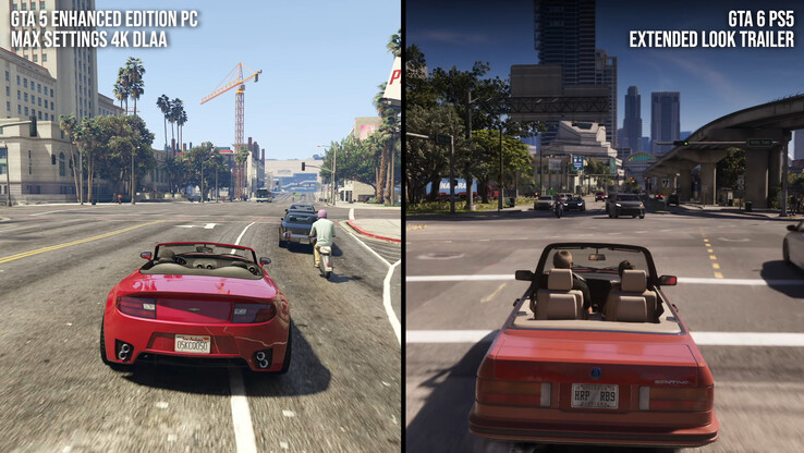 A Grand Theft Auto V Enhanced Edition meglehetősen hasonló RT-megvalósítást használ, mint a GTA VI, de a tükröződések PC-n észrevehetően jobbak. Ez azonban nem ad teljes képet a helyzetről.