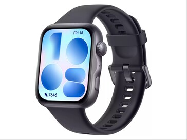 A Huawei Watch Fit 5 nem hivatalos renderelése fekete színben.