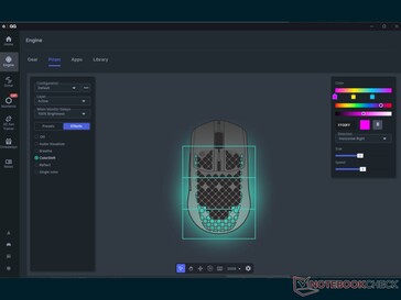 Prism a SteelSeries GG-n belül a világítás testreszabásához.