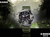 A Casio G-Shock MR-G BF1000RG-3AJR (a képen) olajzöld katonai színpalettával rendelkezik. (Kép forrása: Great G-Shock World)