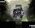 A Casio G-Shock MR-G BF1000RG-3AJR (a képen) olajzöld katonai színpalettával rendelkezik. (Kép forrása: Great G-Shock World)