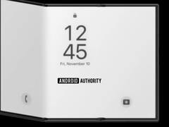Nem hivatalos render a Samsung háromrétegű készülékéhez. (Kép forrása: Android Authority)