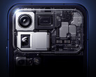 A Xiaomi 18 Pro okostelefonok 200 MP-es fő- és teleobjektív kamerával lesznek felszerelve. A képen: egy promóciós kép, amely a kamera belső hardverét mutatja.