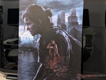 A The Last of Us Part 2 grafikája (Naughty Dog) fémlemezre nyomtatva.