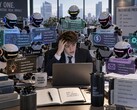 Befektetési bankár AI-ügynökökkel (AI által generált)