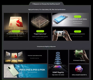 A telefon főbb fénypontjai (Kép forrása: OnePlus)