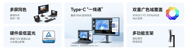Az USB-C és a megnövelt frissítési sebesség támogatott. (Kép forrása: Xiaomi)