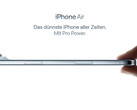 Apple nemrégiben bemutatta az iPhone Air-t, a valaha volt legvékonyabb iPhone-t. (Kép forrása: Apple)
