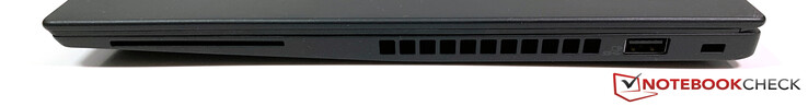 Right side: SmartCard, USB 3.0, slot for a security lock