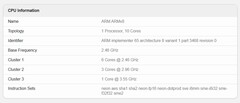 Exynos 2600 csökkentett CPU sebesség (Forrás: Geekbench)