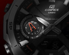 Az új Casio Edifice ECB-2300D-1A (a képen) piros visszaszámlálóval rendelkezik. (Kép forrása: Casio)
