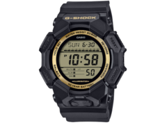 A Casio G-Shock GD-010GB-1A9JF (a képen) színezett arany LCD kijelzővel és polírozott lünetta gyűrűvel rendelkezik. (Kép forrása: G-Central)