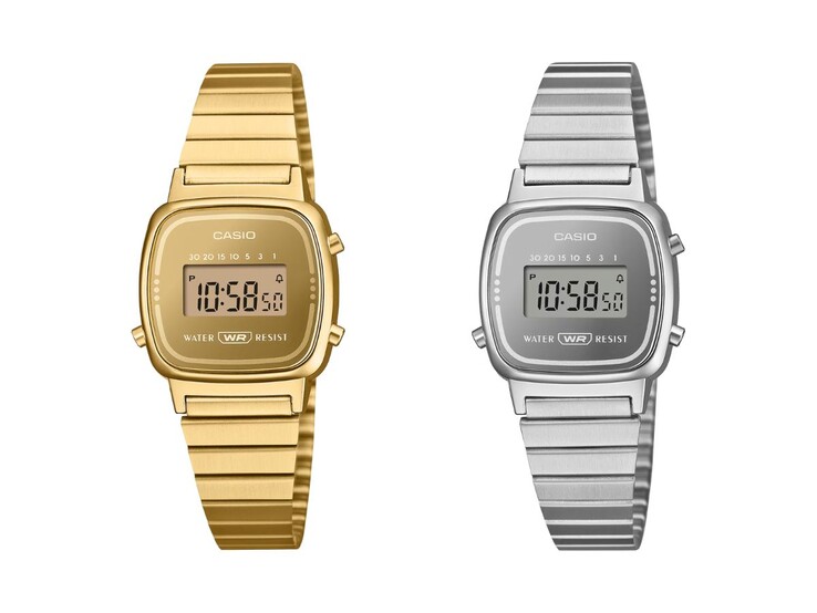 A Casio Classic LA670WEGS-9A (balra) és LA670WES-7A (jobbra) órák