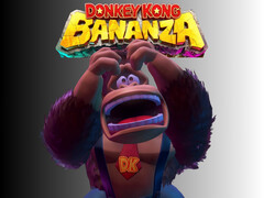 A Donkey Kong Bananza logója alatt látható Donkey Kong feldúlt Donkey Kong (Kép forrása: Nintendo of America, szerkesztve)