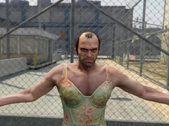 Trevor a GTA 5-ből, mint Lucia a GTA 6-ból az újrateremtett 2. trailerben. (Kép forrása: Gu1maz a YouTube-on)