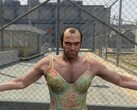 Trevor a GTA 5-ből, mint Lucia a GTA 6-ból az újrateremtett 2. trailerben. (Kép forrása: Gu1maz a YouTube-on)