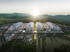 A képen az SK hynix által készített látványterv a Yongin-i félvezetőipari klaszterről.