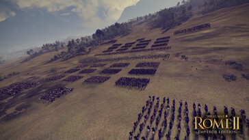 A Total War: Rome II – Emperor Edition című játékban szereplő hadseregeket ábrázoló kép.