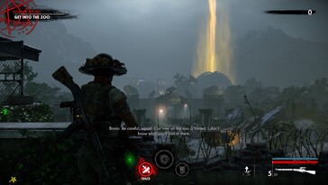 A képen: Játékmenet-képernyőkép a Zombie Army 4 című játékból.