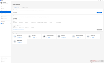 Rendszerdiagnosztikai funkciók
