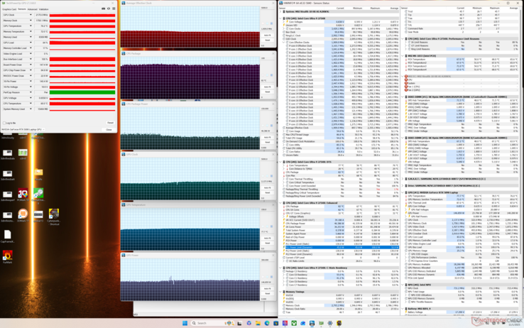 Cyberpunk 2077 stressz (Teljesítmény üzemmód / Cooler Boost kikapcsolva)