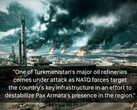 Türkmenisztán olajfinomítói egy Battlefield-játékból. (Kép forrása: temporyal az X-en)