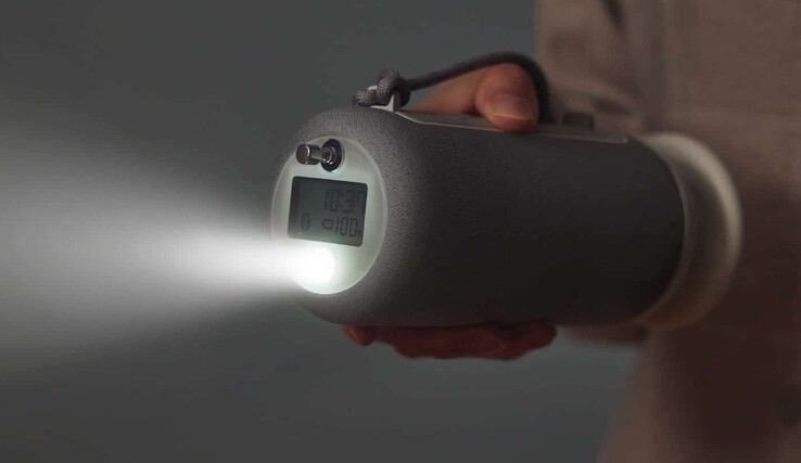 A Crankspeaker az IP44-es besorolásnak köszönhetően esőben is használható zseblámpaként. (Kép forrása: Rhythm)