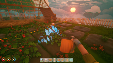 A képen: A Solarpunk játékmenetéről készült screenshot.