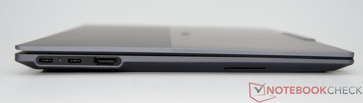 Csatlakozók: 2x USB-C (USB 10 Gbps), USB PD 45–65 W és DisplayPort 1.4 támogatással; 1x HDMI® 2.1, akár 4K/60 Hz felbontásig