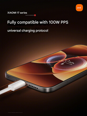 Xiaomi 17 sorozat gyors töltés támogatása (Kép forrása: Xiaomi - gépi fordítás)