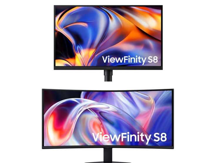 ViewFinity S8 27 hüvelykes (fent) és S8 40 hüvelykes (lent).