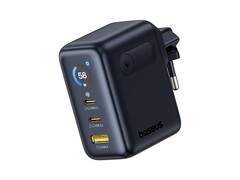 A Baseus új PicoGo Digital Display 100W-os digitális kijelzős gyorstöltője (a képen látható EU-s változat) megjelent Kínában. (Kép forrása: Baseus)