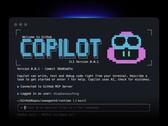 A GitHub Copilot CLI-felülete egy terminálablakban fut.